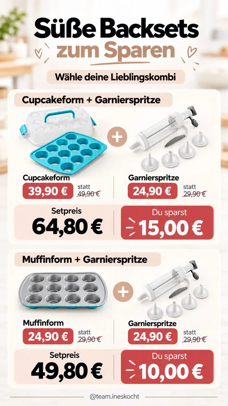 Süße Backsets zum Sparen