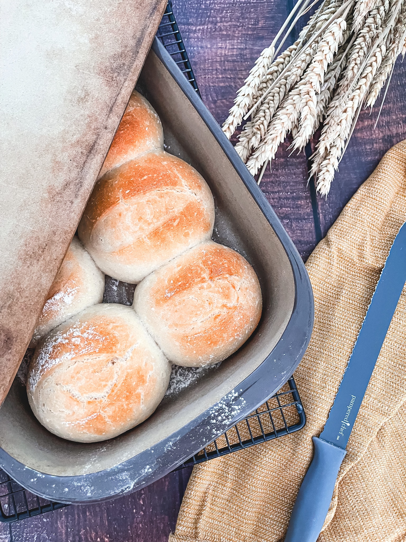 Sonntagsbrötchen ohne Gehzeit aus dem Grundset - ines-kocht.de