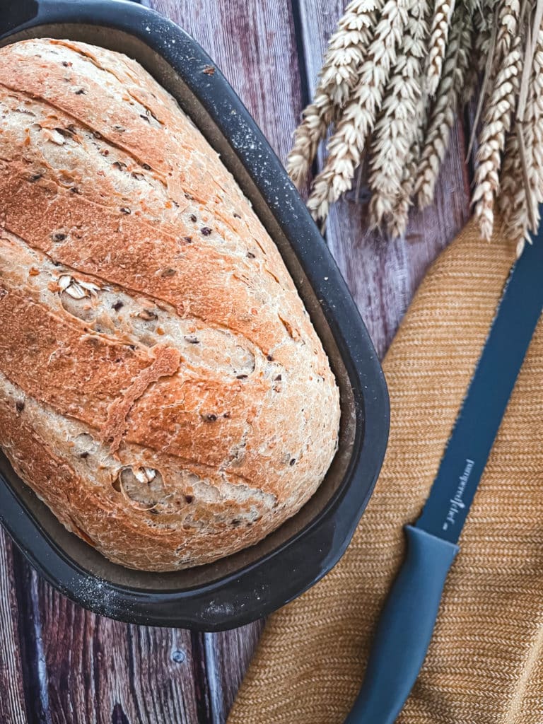 Veganes Dinkel-Hafer-Brot aus dem kleinen Zaubermeister - ines-kocht.de
