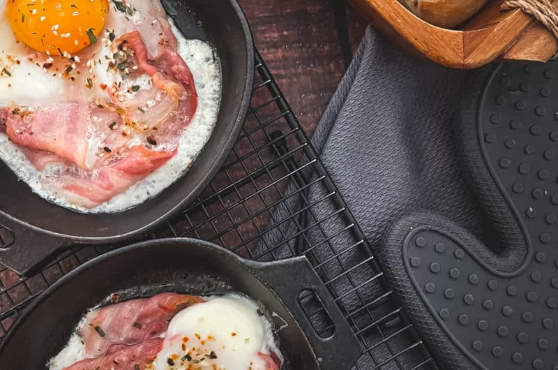 Bacon mit Spiegelei aus dem AirFryer