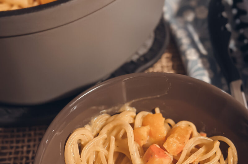 One-Pot-Spaghetti mit Kürbis