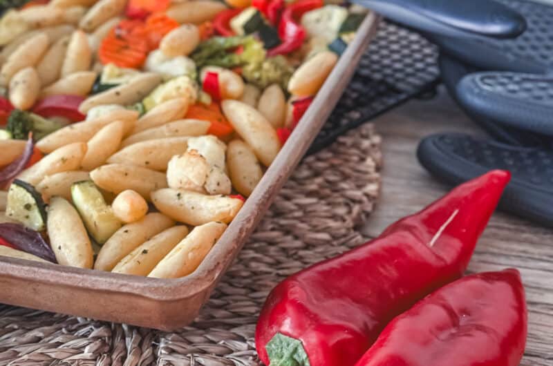 Ofengemüse mit Schupfnudeln