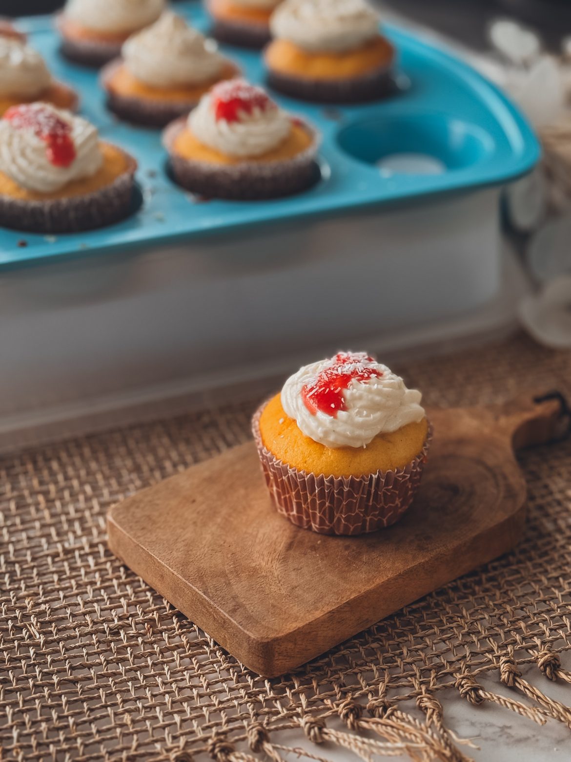 Spaghetti-Eis-Cupcakes