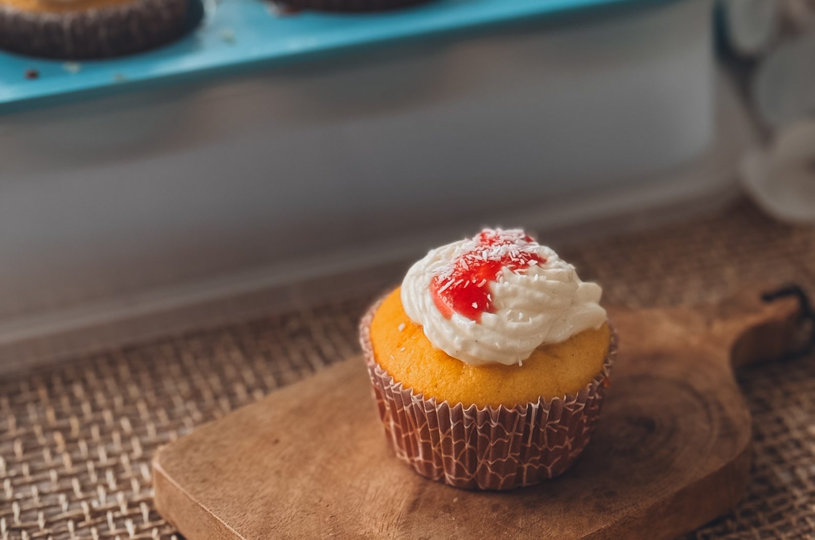 Spagetti-Eis-Cupcakes